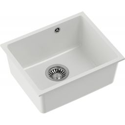 Quadron Alec 40 zlewozmywak 46x37,5 cm GraniteQ snow white HQA4640BIK