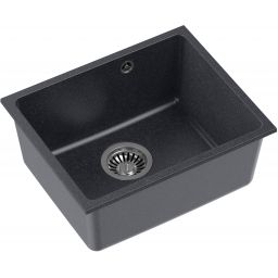 Quadron Alec 40 zlewozmywak 46x37,5 cm GraniteQ black dotted HQA4640CZK