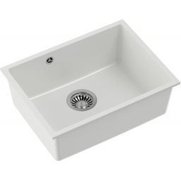 Quadron Alec 50 zlewozmywak 53,5x40 cm GraniteQ snow white HQA5340BIK