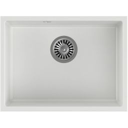 Quadron Alec 50 zlewozmywak 53,5x40 cm GraniteQ snow white HQA5340BIK