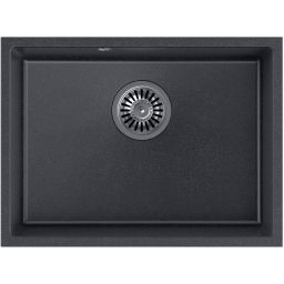 Quadron Alec 50 zlewozmywak 53,5x40 cm GraniteQ black dotted HQA5340CZK