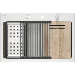 Quadron Marc 120 zlewozmywak GraniteQ 76x50 cm biały HQC7650U1_BS