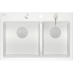 Quadron Marc 120 zlewozmywak GraniteQ 76x50 cm biały HQC7650U1_BS