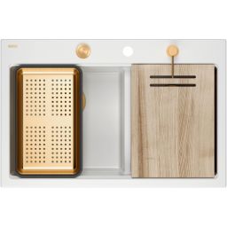 Quadron Marc 120 zlewozmywak GraniteQ 76x50 cm biały HQC7650U1_PVDC1