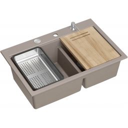 Quadron Marc 120 zlewozmywak GraniteQ 76x50 cm beżowy HQC7650U4_BS