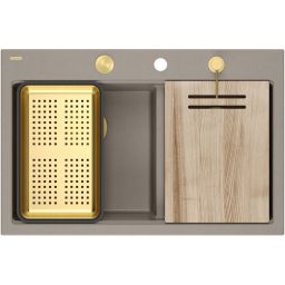 Quadron Marc 120 zlewozmywak GraniteQ 76x50 cm beżowy HQC7650U4_PVDG1