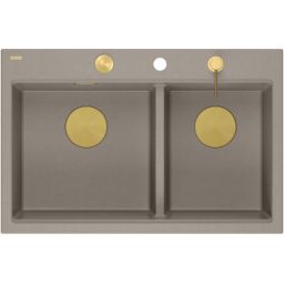 Quadron Marc 120 zlewozmywak GraniteQ 76x50 cm beżowy HQC7650U4_PVDG1