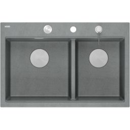 Quadron Marc 120 zlewozmywak GraniteQ 76x50 cm szary HQC7650U5_BS