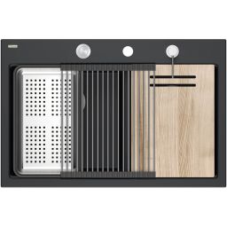 Quadron Marc 120 zlewozmywak GraniteQ 76x50 cm czarny HQC7650U7_BS