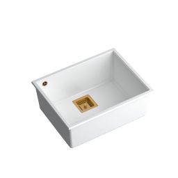 Quadron David 50 komora podwieszana 55x42 cm snow wite/miedziany HQD5542U1-C1