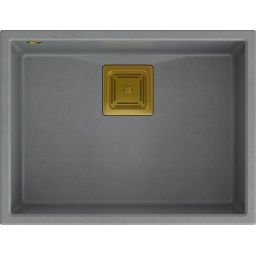 Quadron David 50 komora podwieszana 55x42 cm silver stone/złoty HQD5542U5-G1