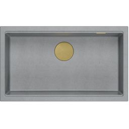 Quadron Logan zlewozmywak GraniteQ 76x45 cm szary/grafitowy/onyx HQD7644U5_PVDG1_U