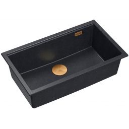 Quadron Logan zlewozmywak GraniteQ 76x45 cm czarny-antracyt HQD7644U8PVDC1U