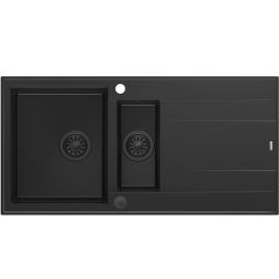 Quadron Evan 156XL zlewozmywak 100x50 cm GraniteQ pure carbon HQE510050U7_BLM_P2O