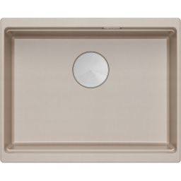 Quadron Logan 100 zlewozmywak GraniteQ 56x45 cm beżowy beż/elementy stalowe HQJ6045U2_BS_U