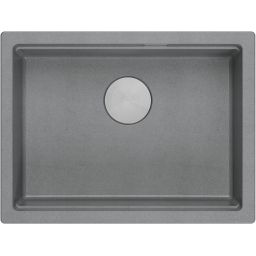 Quadron Logan 100 zlewozmywak 59,5x45 cm Graniteq jasnoszary/stalowy HQJ6045U5_BS_U
