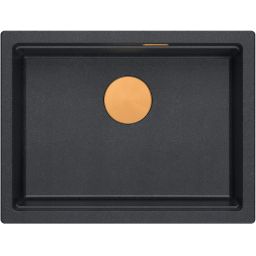 Quadron Logan 100 zlewozmywak 59,5x45 cm Graniteq czarny/miedziany HQJ6045U8PVDC1U