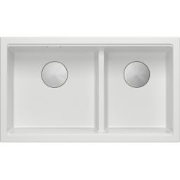 Quadron Logan 120 zlewozmywak granitowy 76x45 cm snow white HQL7645U1_BS_U