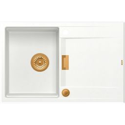 Quadron Owen 111 zlewozmywak 76x50 cm GraniteQ snow white/miedź HQO7650U1_PVDC1