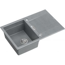 Quadron Owen 111 zlewozmywak 76x50 cm GraniteQ silver stone/stal HQO7650U5_BS