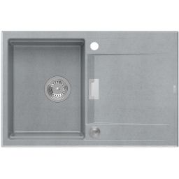 Quadron Owen 111 zlewozmywak 76x50 cm GraniteQ silver stone/stal HQO7650U5_BS