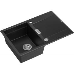Quadron Owen 111 zlewozmywak 76x50 cm GraniteQ pure carbon/stal HQO7650U7_BS
