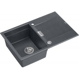 Quadron Owen 111 zlewozmywak 76x50 cm GraniteQ black diamond/stal HQO7650U8_BS