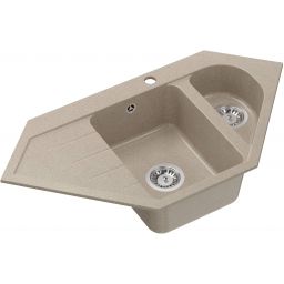 Quadron Rick zlewozmywak GraniteQ 95,5x49 cm beżowy HRQ9549BEZK