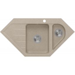 Quadron Rick zlewozmywak GraniteQ 95,5x49 cm beżowy HRQ9549BEZK