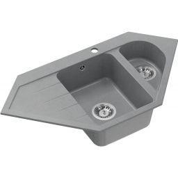 Quadron Rick zlewozmywak GraniteQ 95,5x49 cm szary HRQ9549SZK