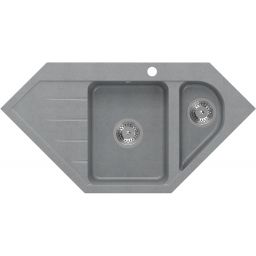 Quadron Rick zlewozmywak GraniteQ 95,5x49 cm szary HRQ9549SZK