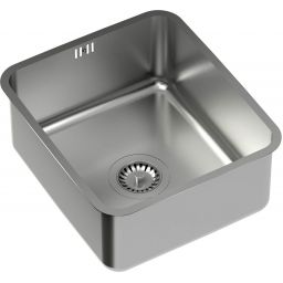 Quadron Patric zlewozmywak stalowy 39x44 cm podwieszany stal KS1U4035BS_KBS