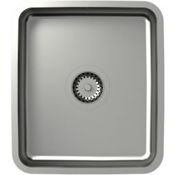 Quadron Patric zlewozmywak stalowy 39x44 cm podwieszany stal KS1U4035BS_KBS