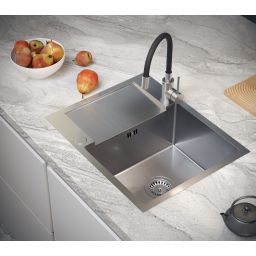 Quadron Luke zlewozmywak stalowy 60x48 cm ZH6048BS