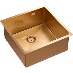 Quadron Anthony zlewozmywak stalowy 44x44 cm miedź MF4444PVDBSC1