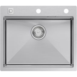 Quadron Burt 100 zlewozmywak z akcesoriami 58x48,5 cm stal MF5850BS