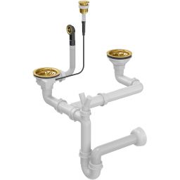 Quadron Save Space syfon zlewozmywakowy złoty OP2SSDG5