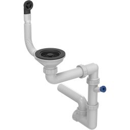 Quadron Go Smart Pure Carbon zlewozmywak 62x44 cm czarny z baterią TQ6244GSBLM