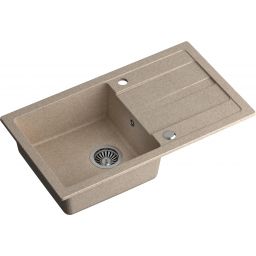 Quadron Go Max zlewozmywak z baterią beżowy/beżowy TQ7744GMBEZ