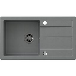 Quadron Go Max zlewozmywak 77x44 cm szary z baterią TQ7744GMSZ