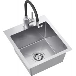 Quadron Luke zlewozmywak z baterią stal / stal ZH4045BS_3323503BL