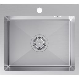 Quadron Luke zlewozmywak stalowy z syfonem 50x45 cm ZH5045BS