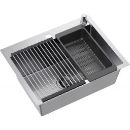 Quadron Luke zlewozmywak z akcesoriami 58x45 cm ZH5845BS