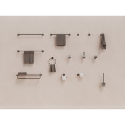 Ravak Kona uchwyt na papier toaletowy grafit szczotkowany X07P1333