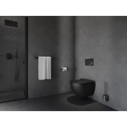 Ravak Chrome II szczotka toaletowa ścienna czarna X07P1384