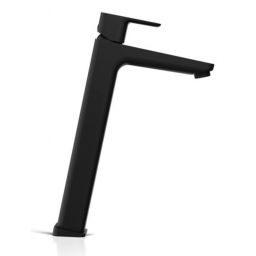 Ravak 10° Free Black bateria umywalkowa stojąca wysoka czarny mat X070151