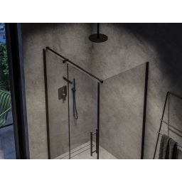 Ravak Flat bateria wannowo-prysznicowa podtynkowa czarna X070179