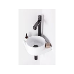 Ravak Puri bateria umywalkowa stojąca czarna X070182