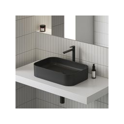 Ravak Eleganta bateria umywalkowa stojąca czarny mat X070291