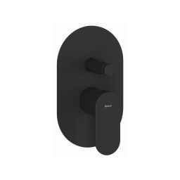 Ravak Eleganta bateria wannowo-prysznicowa podtynkowa czarny mat X070298